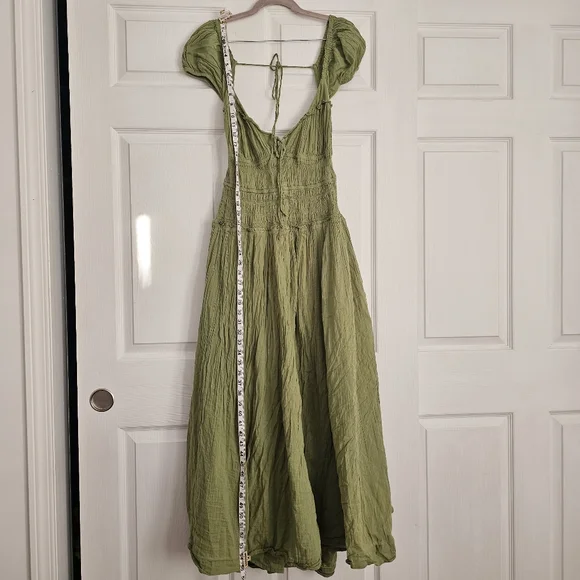 Free People Green Ankle Length Dress - Picture 6 of 10